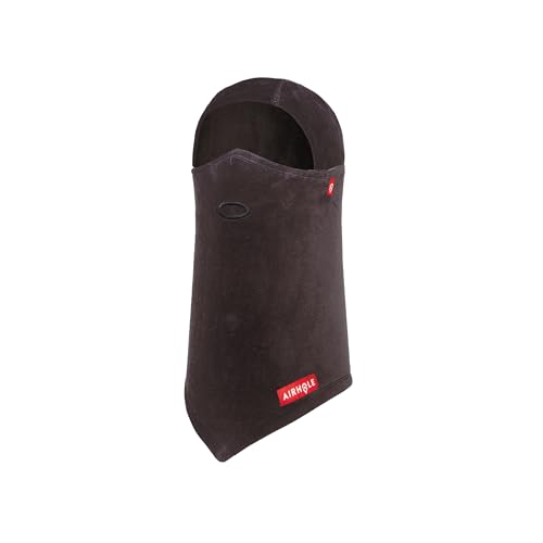 Airhole Pasamontañas unisex con bisagra de forro polar para clima frío, Henna, Medium / Large