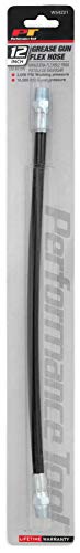 Image of Performance Tool W54221 12-Inch Flex Grease Gun Hose Extension 3,000 Working PSI (1 /8-Inch NPT)