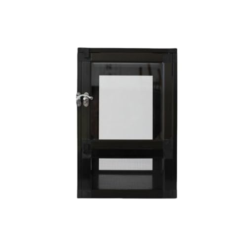 Vifxucy 爬虫類ケージ/飼育箱/爬虫類飼育箱/爬虫類ラック/水陸両用ケージ/ハムスター/カメ/トカゲ/カメレオンに最適 (黒アクリルドア,20*20*30cm)