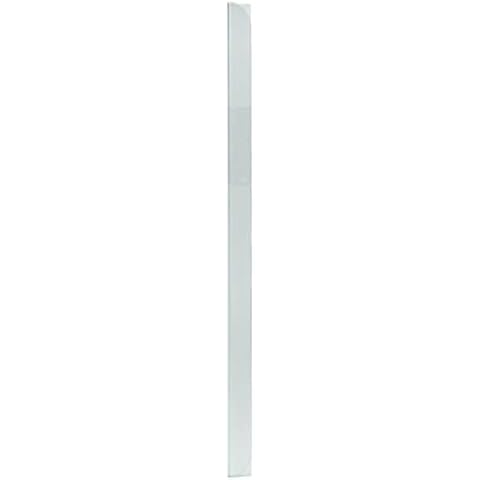 LEO’s - 100 x Klemmschienen Transparent DIN A4 (297 mm) FH 3-4 mm für ca. 30 Blatt - Klemmschiene zum Binden von ungelochten Papier Unterlagen und Blattsammlungen - Klemmleiste aus Hart-PVC Cover
