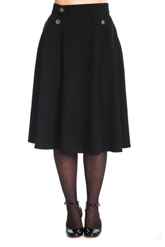 Banned Damen Tellerrock »Book Club« 50s Vintage Swing Skirt