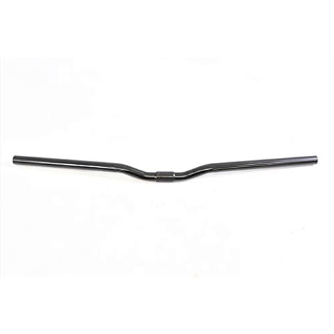 680mm EXTRA WIDE BIKE HANDLEBARS IDEAL TREKKING MTB BLACK 20mm RISE 25.4 CENTRE Cover