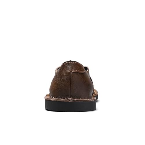 Men's Handsewn Leather Vegetable Slip-On Flat Sandals4