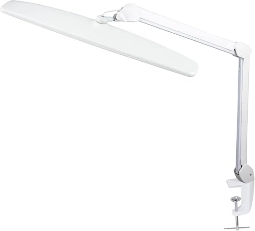 BRAVECOW Daylight Task Lamp LED Desk Lamp Clip Folding Craft Light, Stepless Dimming, 3 Light Modes Eye Protection Desk Lamp Touch Dimmable Eye-Caring Study Reading