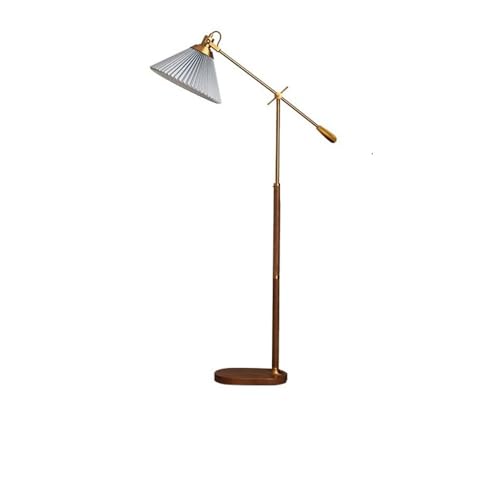 FZL02068LM Lampara de Pie Floor Lamp Living Room Vertical Vintage Pleated Ambiance Rotatable Adjustable Floor Lamp