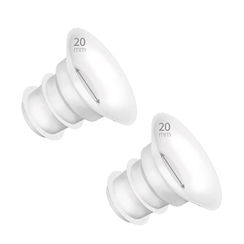 Image of Belmikal Silicone Flange Insert 20mm Compatible with Spectra/Motif Luna/medela/momcozy/ameda/zomee/Tsrete/Willow/Elvie Stride 24mm Breast Shield Reduce Nipple Tunnel Replace Nipple Cushion Pump Part