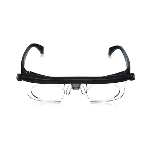 XXY216 Adjustable Glasses Focus Distance Vision Eyeglasses for Reading Variable Focus Glass for Distance or Reading Myopia Adjustable Glasses Variable Focus, Black, One Size