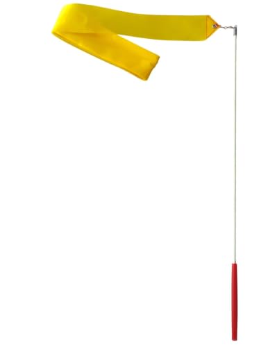 Image of BookMyCostume Gymnastic & Rhythmic Dance Ribbon Wand Collection - 2-Meter Ribbon Sticks - Ideal for School Sports Day & Gymnastic Training - Fancy Dress Costume Accessories for Kids, Teens & Adults