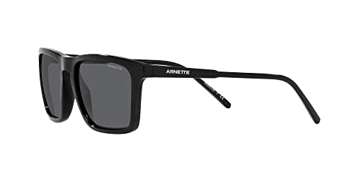 ARNETTE Man Sunglasses Black Frame, Dark Grey Lenses, 56MM3