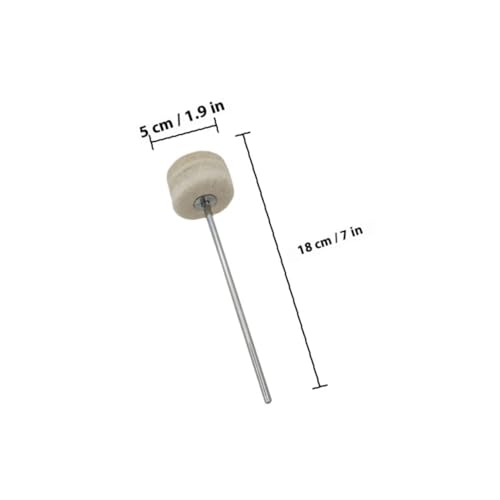 Pedal de Batería con Martillo de Fieltro Repuesto Acero miniatura 2