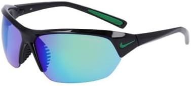 Nike Sunglasses Skylon Ace Rectangular Nlack/Green 69 mm