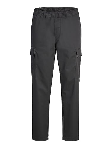 JACK & JONES Jpstbill Jjsnap Cargo Jogger AKM Cbo Pantalones, Asfalto, S Hombres