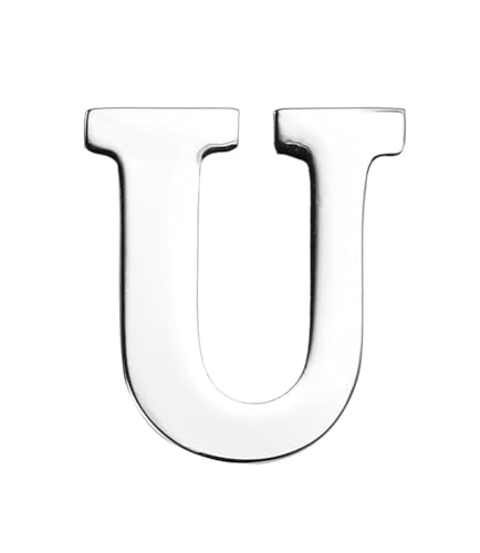 Image of vmcoatdu A-Z Initial Pins 26 Letters Pins 18K Gold Plated and Silver Tone Metal Brooch Breastpin Badge