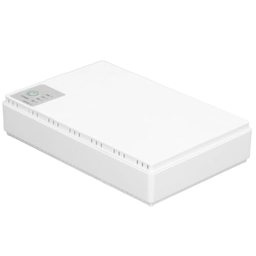 Generic Mini DC -Backup -Ups System für Router Kamera Weiß 85‑265V Unterbrechbar Stromversorgung für Stromausfall Notfall, ABS Material (EU-Stecker)