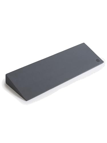 Yoga Studio Lightweight EVA Non-Slip Slanting Yoga Pilates Wedge | Sports Wedge for Squats Pushups Pressups | Supportive Wedge Riser Block - 50 x 15 x 5cm (Purple) (Graphite Grey)
