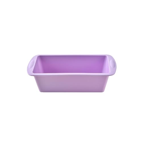 Genérico Compatible con 1 molde de silicona for dulces, for pan tostado, suministros cocina for Pan, utensilios for hornear pasteles, herramientas for(Purple S)