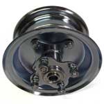 Sponsored Ad - 6" Wheel, Steel, Assembly With 5/8" BB Flanged Hub With Bolts, 4 1/4" Wide