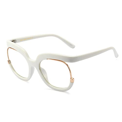 Gafas para ordenador de mujer con montura transparente contra la fatiga visual