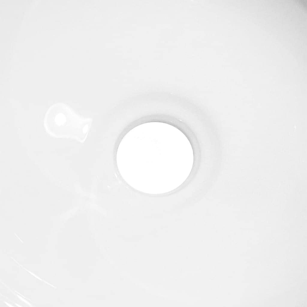 vidaXL Lavabo Blanc 28x28x10 cm céramique