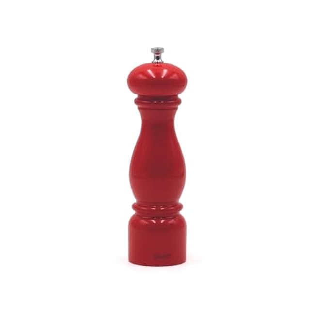 Bisetti Firenze Red 12.6 Inch Pepper Mill With Adjustable Grinder