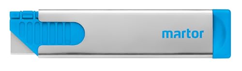 MARTOR Rostfreies Sicherheitsmesser mit Klingeneinzug, SECUNORM HANDY, Profi Cuttermesser, Klein, Stahl, Rechts- & Linkshänder