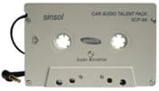 White in Car Cassette Adaptor for Mp3/Mp4 Players Allows You to Play Tunes Through Your Car Speakers/Stereo Beige