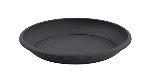 Eda Plastiques platillo Cancun Redonda, Gris Antracita
