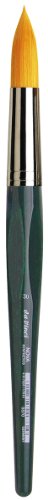 Image of da Vinci Watercolor Series 5570 CosmoTop Nova Paint Brush, Round Synthetic with Short Green Handle, Size 30