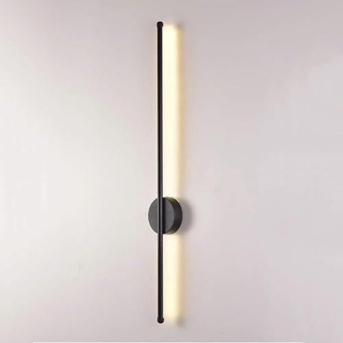 Image of Glowave Modern 600mm LED Long Tube Wall Light - Tricolour | White, Warm White, Natural White | (Black)