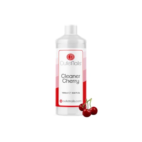 Cleaner para Gel 1000ml Aroma Cereza - Eliminar la capa pegajosa de geles UV y Led / Esmaltes permanentes / Esmaltado Permanente / Cleanser para uñas de gel