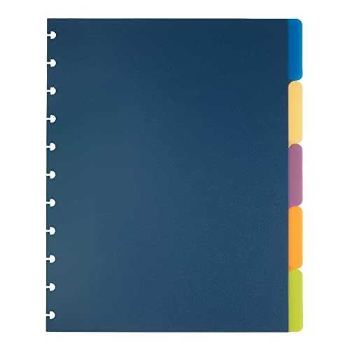 TUL Custom Note-Taking System Discbound Tab Dividers 8 1/2 x 11 Letter Size Assorted Colors