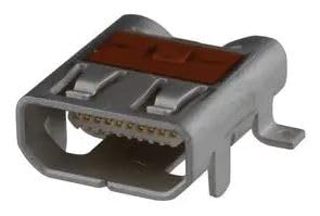 Molex 46765-2001 HDMI Connector, 19 Contacts, Receptacle, Surface Mount, Gold Plated Contacts - Pack of 15