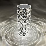 Decorative Crystal Table Lamp with Touch Sensor Control with Modern Crystal Touch Bedside Lamp Stylish Accent for Any Room