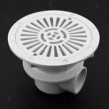 Swimming Pool Circular ABS Main drain for Concrete Pool,Underwater Round strong & Durable Floor Drain Rapid Outflow System (170mm in Diameter,2 inch Internal connection)