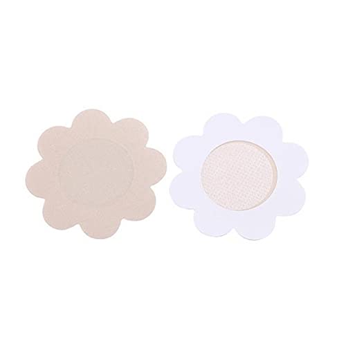 4x20pcs Breast Nipple Pasties Cover Bra Pad Self Adhesive Sticker Beige Flower-image-35