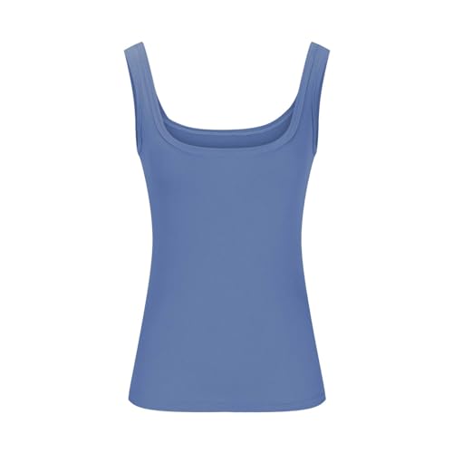 Women's Summer Tank Tops U Neck Sleeveless Ribbed Knit Slim Fitted Basic Tshirts Casual Blouses Teen Girls Tank Tops4