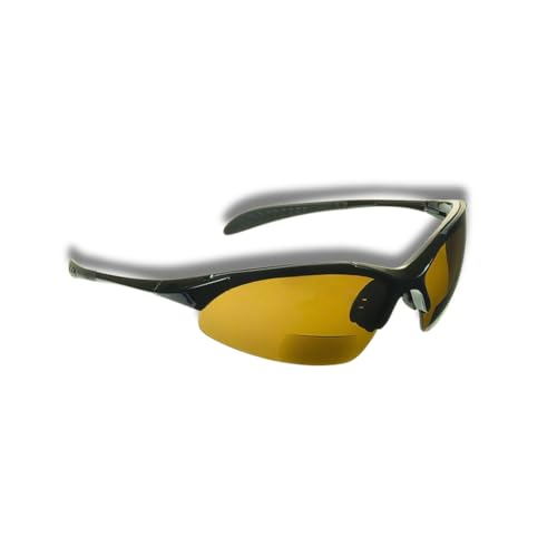 proSPORT Premium Quality Bifocal Reading Sunglasses Black UV400 Sun Reader Light Weight Wrap Around Sport Golf Cycling 1.50 2.00 2.50 3.00 4
