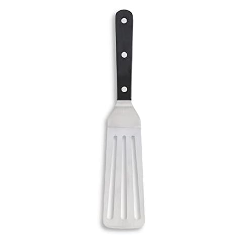 Cutlery-Pro Narrow Triple-Rivet Slotted Turner, Cat Cora Approved, Stainless Steel Cover