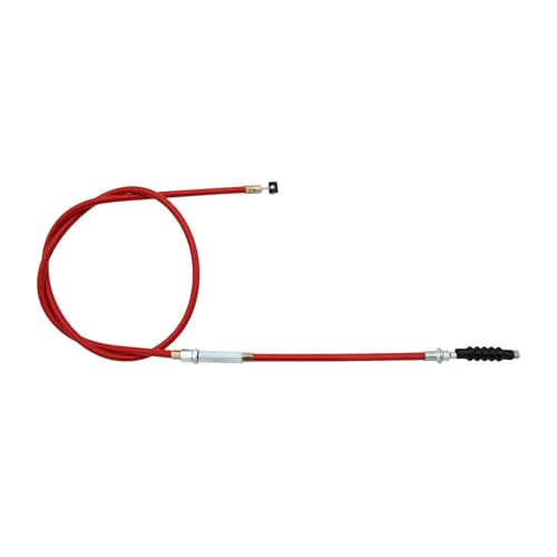Câble d'embrayage moto course 980mm en acier renforcé rouge pour quad et dirt bike