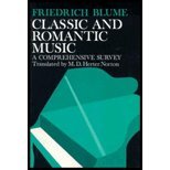 Paperback Classic and romantic music;: A comprehensive survey Book