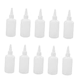VALICLUD 20 StüCk Quetschflaschen Aus Kunststoff Halbtransparente Mini Squeeze Flaschen Mit Spitzem Ausguss FüR FlüSsigkleber Pigmente Und Diy Abdichtungsmittel Tropfsicher Und Flexibel FüR Heimwer