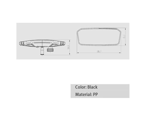 Espejo retrovisor central de moto para Dune Buggy y UTV 3