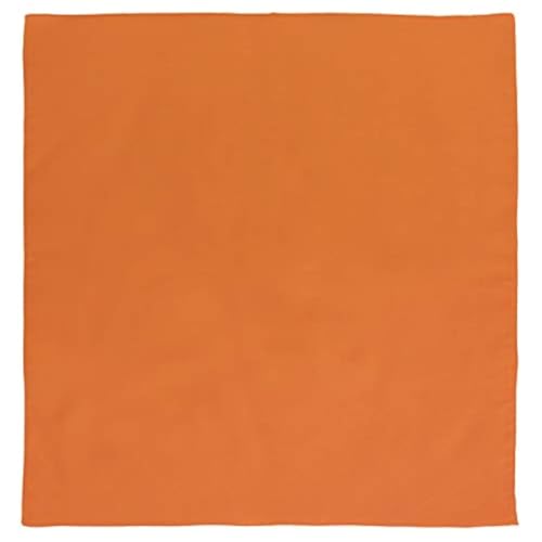 Orange Solid Bandanas - Dozen Packed 22x22