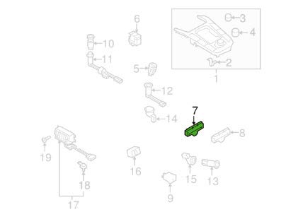  Pulsante multi-interruttore ESP della console centrale 8K0959673HV10