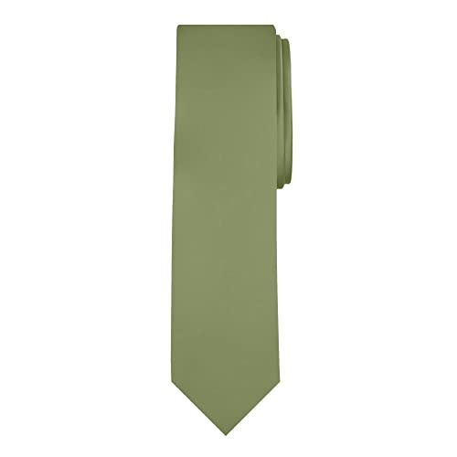 Image of Jacob Alexander Men's Slim Width 2.75 inch Solid Color Tie