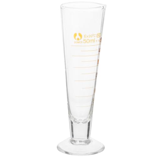 MOLUCKFU 50ml Laboratory Graduated Measuring Cup Clear Glass Beaker Accurate Scale for Liquids
