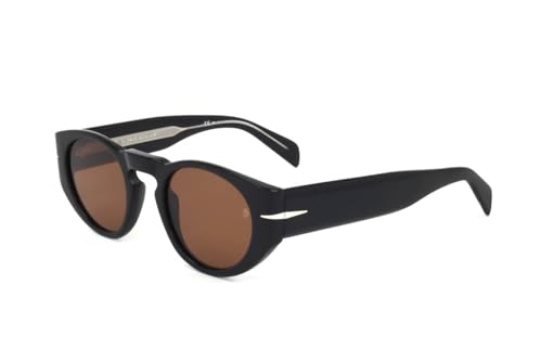 David Beckham, Sunglasses DAVID BECKHAM DB 7033S 807 BLACK 48-23-145 MM OVAL MEN, Color: Black