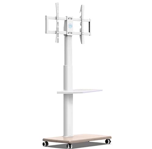 SQMGFA Adecuado para TV de 37 a 75 Pulgadas, Soporte de Suelo móvil, Soporte de TV con Ruedas, Soporte de TV portátil, Peso de hasta 40 kg (B)