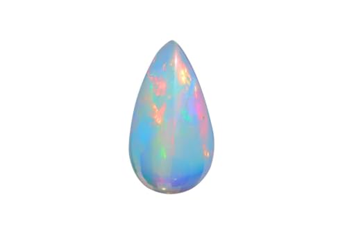 Opale éthiopienne blanche en poire de 2.95 Cts, cadeau précieux pour anniversaire