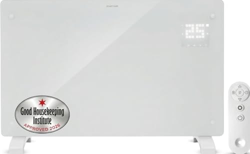 Devola 2000W Smart Electric Glass Panel Heater Wall Mounted & Freestanding